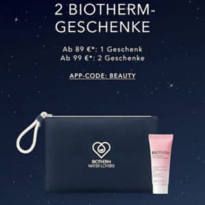 Nur heute Bis zu zwei Biotherm-Geschenke in der DOUGLAS App