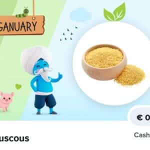 50 Cashback auf Couscous beim Marktguru Veganuary 💚