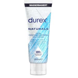 Durex Naturals Extra Feuchtigkeitsspendend Gleitgel – 100% natürliches Gleitmittel mit Hyaluronsäure 100ml für 4,50€(statt 8,99€)