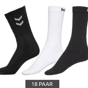 2x 18-Paar hummel 🐝 Basic Crew-Socken mit Kontrastwinkel für 30€