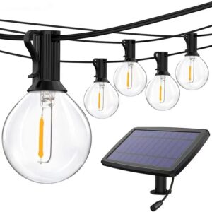 Lichterkette Außen Solar 💡 30M LED mit 25 + 2 Birnen Bruchsicher für 9,99€ (gleicher Preis wie 10m)