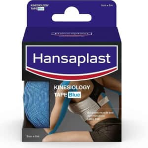 Hansaplast Kinesiologie Tape, wasserfestes Sport Tape lindert Muskelschmerzen und fördert die Durchblutung 1Rolle in Blau für 2,39€(statt 4,99€)