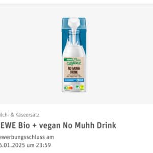 REWE Produkttest - REWE Bio &#043; vegan No Muhh Drink