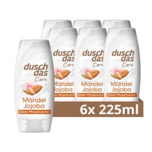 Duschdas Care Duschgel Mandel & Jojoba Milde Pflegedusche ph-hautneutrale (6x 225 ml) für 5,64€ inkl. Prime Versand (statt 12€) - Spar-Abo