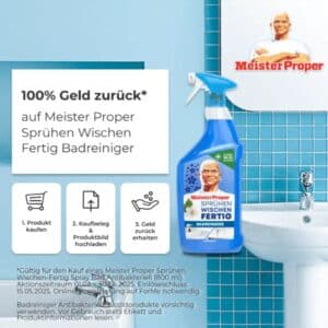 Meister Proper Sprühen-Wischen-Fertig Badreiniger gratis testen