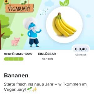 0,40€ Cashback auf Bananen bei Marktguru