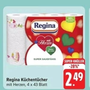 "Regina Produkte bei Edeka Südwest im Angebot – kombinierbar mit Teil-GzG-Aktion."