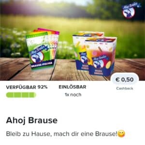 0,50€ Cashback auf Ahoj Brause bei Marktguru