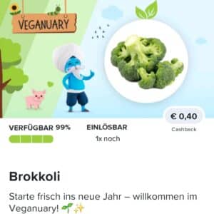 0,40€ Cashback auf frischen Brokkoli 🥦bei Marktguru