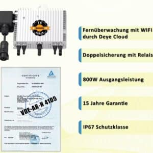 Balkonkraftwerk-Kracher: 810 Wp inkl. Deye WiFi-Wechselrichter nur 209,99€ inkl. Versand / 189,99€ mit eBay Plus