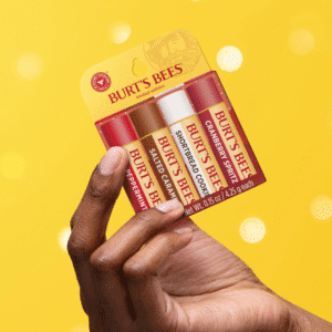 💋 Burt's Bees Geschenkset 😇 4 Lippenbalsame mit Bienenwachs & Vitamin E