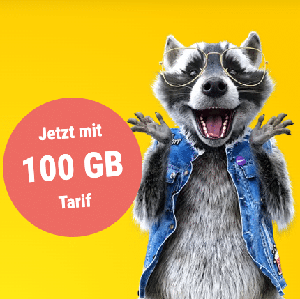 Thumbnail 🦝 SIMon mobile: mtl. kündbare 100GB 5G &amp; LTE Vodafone Allnet für 19,99€ mtl. 😎 15GB / 20GB / 30GB für 8,99€ / 11,99€ / 16,99€