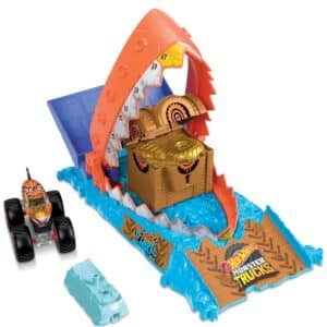 Hot Wheels Monster Trucks Arena Smashers Schatz-Beiss-Challenge Spielset für 13,46€ (statt 28€)