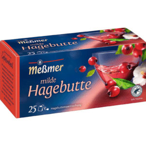 Meßmer Milde Hagebutte 25 Teebeutel Vegan Glutenfrei Laktosefrei für 1,29€ (statt 2,15€)