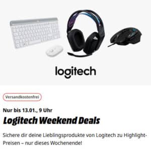 Fette Logitech Deals bei MediaMarkt - z.B. Logitech MX Master 3S für 64,99€ (statt 79€) uvm.