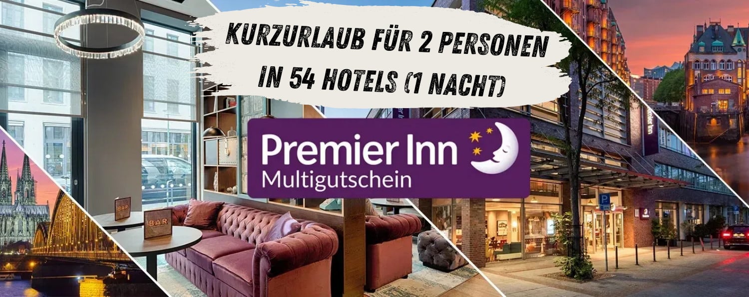 Kurzurlaub für 2 Personen im Premier Inn