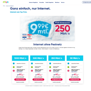 Pyur Internet ohne Festnetz