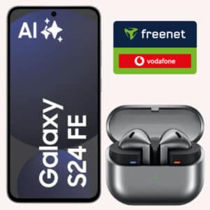 TARIF-HAMMER: nur 14,99€ mtl. 🤩 Samsung Galaxy S24 FE (128GB) für 29€ + GRATIS Samsung Galaxy Buds3 + 10GB LTE Allnet für 14,99€/Monat (Vodafone green LTE)