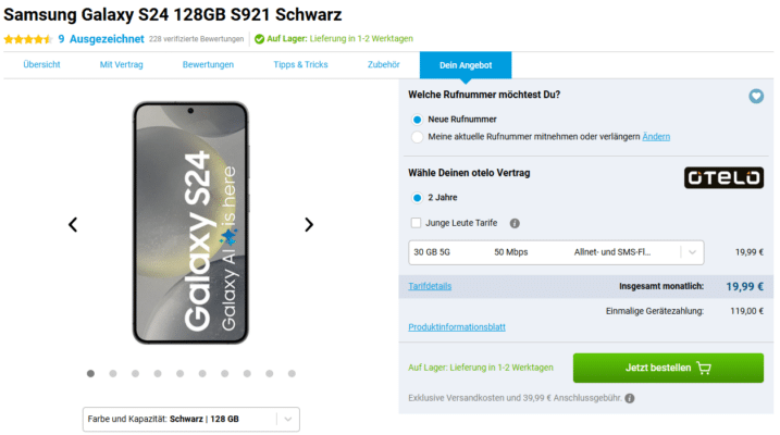 Samsung Galaxy S24 Handytarif