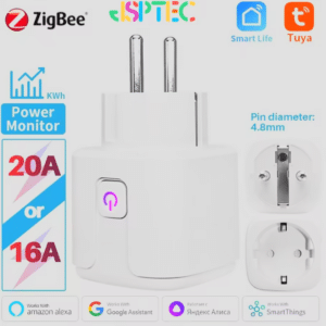 Tuya Zigbee Smart Plug 20A Smarte Steckdose