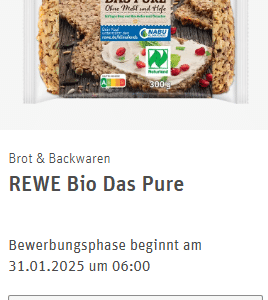 REWE Produkttest – REWE Bio Das Pure