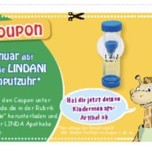 Linda Apotheken: Gratis LINDANI Zahnputzuhr für Kinder zwischen 4 und 10 Jahren