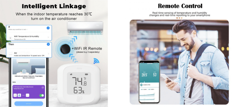 Smartes Tuya Thermo-Hygrometer