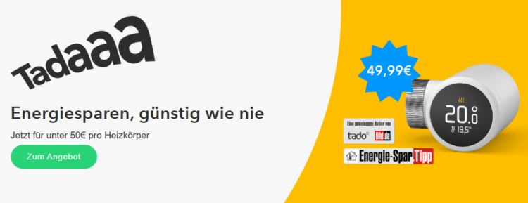 tado: Bis zu 50% Rabatt auf ausgewählte Produkte