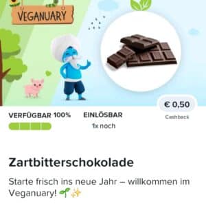 0,50€ Cashback auf Zartbitterschokolade bei Marktguru