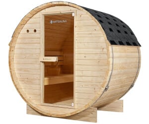 Artsauna Spitzbergen Sauna 120 mit Ofen 3,6 kW Fichtenholz natur (32208)