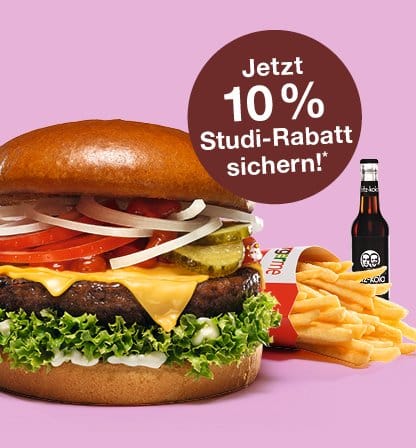 burgerme 10% Studenten-Rabatt