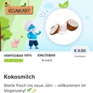 0,50€ Cashback auf Kokosmilch bei Marktguru