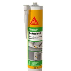 Sika – Acryldichtstoff – Sikacryl Professional Weiß – ideal für Dicht- und Anschlussfugen 300ml für 2,50€(statt 6,24€)