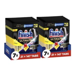 🍴🧼 Finish Ultimate All in 1 Citrus Spülmaschinentabs für 39,99€ (statt 52€) - 294 Stück