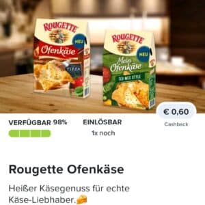 0,60€ auf Rougette Ofenkäse 🧀 bei Marktguru