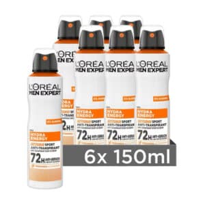 L&#039;Oréal Men Expert 72H Deospray für Männer 6x150ml für 11,68€(statt 18€)