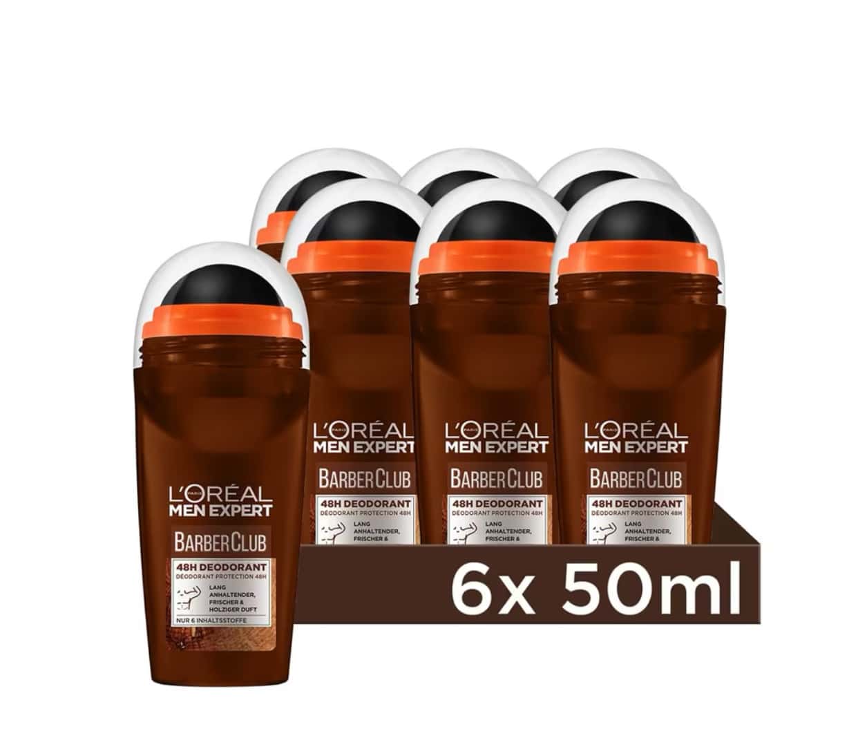 L’Oréal Paris men expert Deo Roll-on Barber Club 6x 50ml für 10,21€ (statt 14,70€)