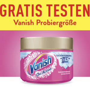 Vanish Oxi Action Probiergröße gratis testen - ab 24.03.25! *Vorankündigung*