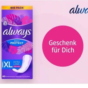 dm: gratis Big Pack Always Daily Slipeinlagen beim Kauf eines Big Packs Always Ultra Binden