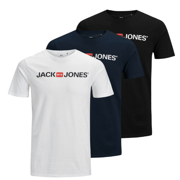 Thumbnail 3x JACK &amp; JONES Male T-Shirt für 26,39€ (statt 31€)