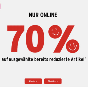 Ernsting's Family:  70% Rabatt auf Sale