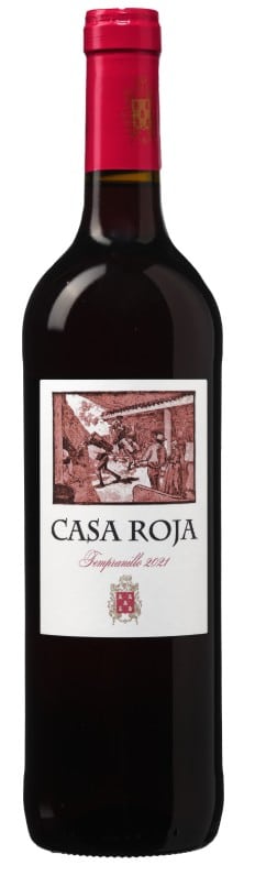 Rotwein-Flasche Casa Roja Tempranillo