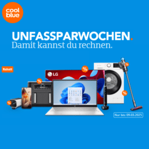 Coolblue Unfassparwochen – z.B. Tefal Heißluftfritteuse für 149€ (statt 182€)