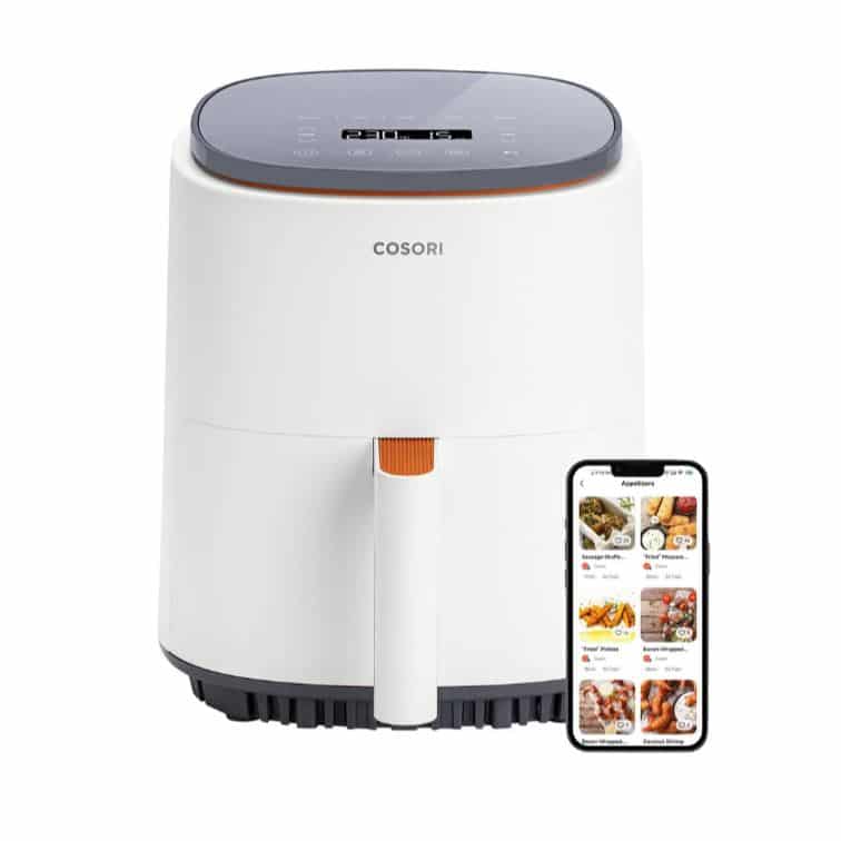 Thumbnail Cosori Heißluftfritteuse Smart CAF-LI401S, 3,8 l, 1500 W für 65,94€ (statt 94€)