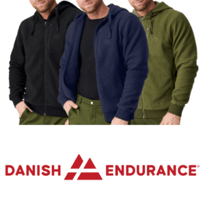 DANISH ENDURANCE nachhaltige Herren Fleece-Jacke für 21,98€ (statt 60€)