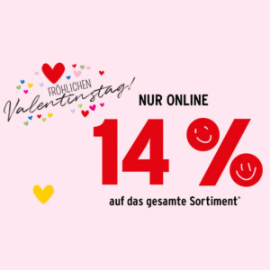 💕 Ernsting's Family: 14% Rabatt auf ALLES zum Valentinstag - Nur heute gültig! 💗