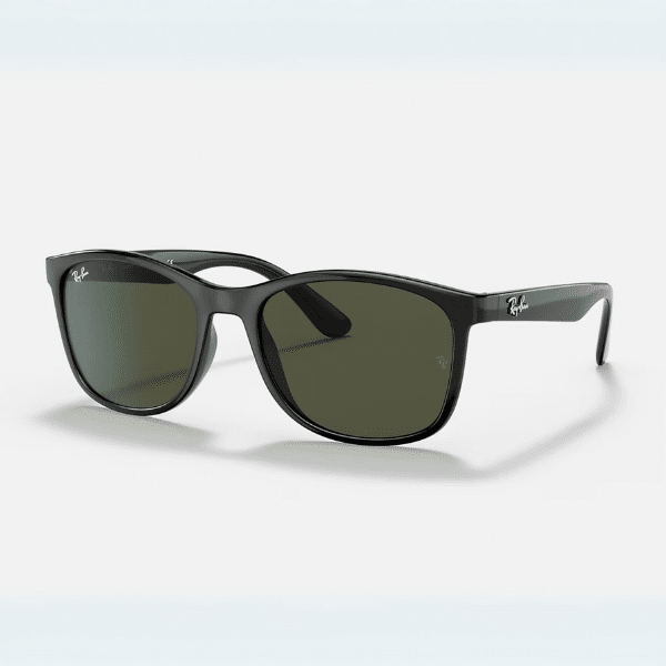 Thumbnail Ray-Ban RB4374 Sonnenbrille Schwarz mit grünen Gläsern für 61,65€ (statt 96€)