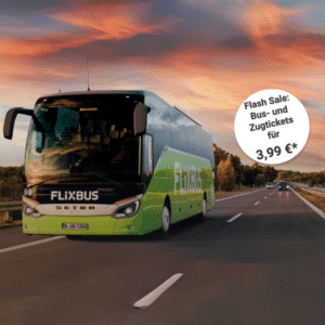 Flixbus- und Flixtrain-Tickets ab 3,99€ schnell zuschlagen