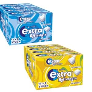 EXTRA® REFRESHERS Kaugummis 12x8 Stück ab 5,76€ (statt 8,09€) - verschiedene Sorten