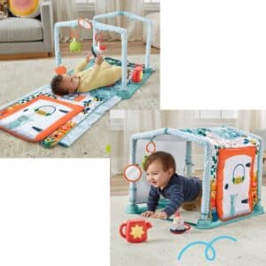 👶 Fisher-Price 3-in-1-Spieldecke »Kleines Ferienhaus« für 19,99€ (statt 39€)